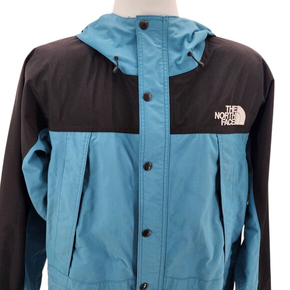 Vintage The North Face Mens Large Jacket Gore-Tex Mountain Hooded Zipper Blue - Picture 2 of 15